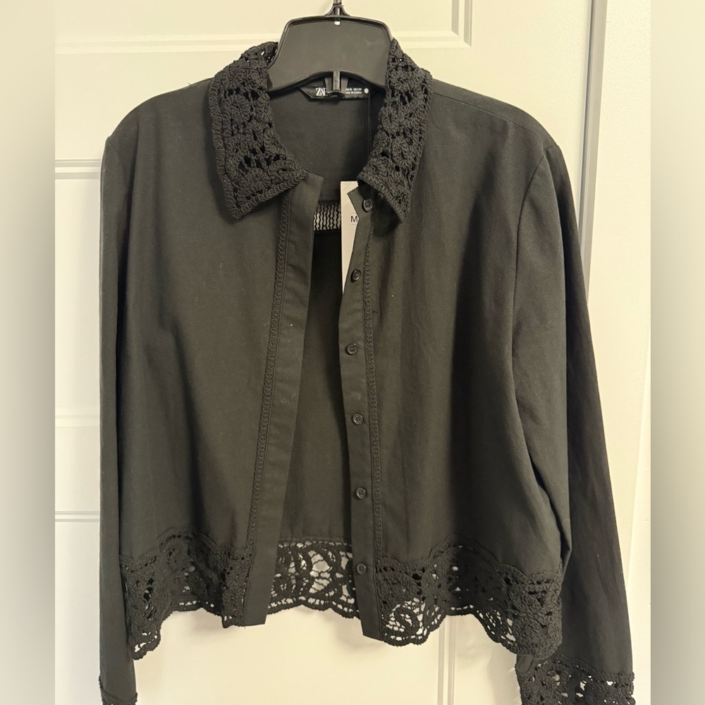 Black blouse from zara